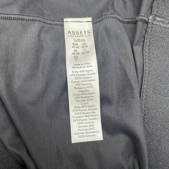 Assets by Spanx Women's High-Waist Shaping Thong Size L Black #10238R NWT - Picture 5 of 7